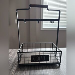 Rae Dunn Metal Coffee Mug Caddy & Storage